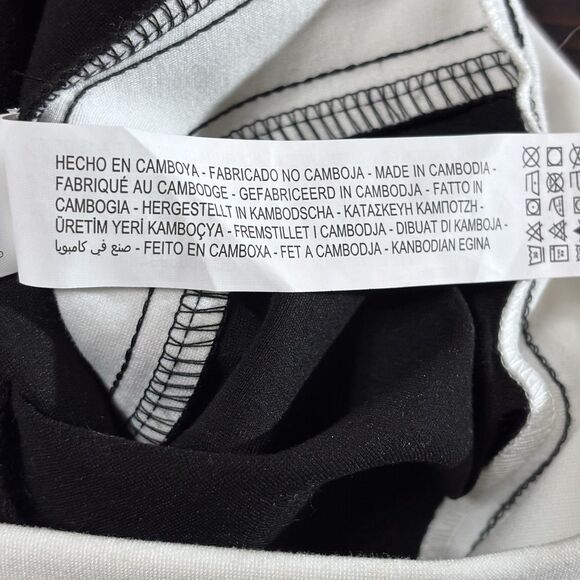 Zara Trafaluc Collection Legging Women's Black Side White Stripe Ponte Size M - Picture 8 of 16